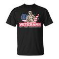Veterans Faith Pride Honor Respect Patriotic Veteran Unisex T-Shirt