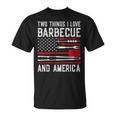 Vintage Bbq America Lover Us Flag Bbg Cool American Barbecue Unisex T-Shirt