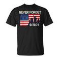 Vintage Design American Flag Never Forget Patriotic 911 Unisex T-Shirt