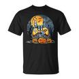 Vintage Halloween Skeleton Gamer Boys Kids Ns Gaming Boys Halloween Funny Gifts Unisex T-Shirt