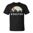 Vintage Houston Skyline City Baseball Met At Gameday T-Shirt