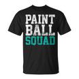 Vintage Paintball Squad Team Game Player T-Shirt