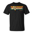 Vintage Sunset Stripes Arimo Idaho T-Shirt