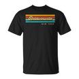 Vintage Sunset Stripes Baldwinsville New York T-Shirt