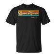 Vintage Sunset Stripes Lynn Haven Florida T-Shirt