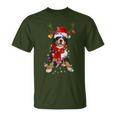 Bernese Mountain Christmas Lights Matching Family Dog Lover T-Shirt