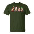 Cute Otter Christmas Pajama Xmas Lights Animals Lover T-Shirt
