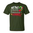 My Day Schedule Im Booked Christmas Merry Christmas T-Shirt