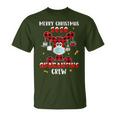 Quarantine Crew Buffalo Plaid Reindeer Christmas T-Shirt
