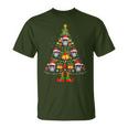 Langur Mammal Santa Hat Christmas Tree Light Xmas Pajama T-Shirt