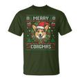 Merry Corgmas Ugly Sweater Corgi Christmas Dog Lover T-Shirt