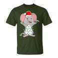 Mouse Wearing Santa Hat Xmas Rats Mouse Lover Christmas T-Shirt