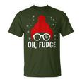 Oh A Fudge Christmas Saying Vintage Xmas Santa Hat T-Shirt