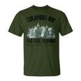 Pine Tree Vermont Always A White Christmas Tree Holiday T-Shirt