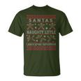 Ugly Christmas Xmas Santa Landscaping Supervisor Job T-Shirt