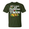 All I Want For Christmas Is Tacos Cute Taco Tuesday T-Shirt