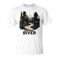 Assonet River Retro Minimalist River Assonet T-Shirt