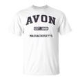 Avon Massachusetts Ma Vintage State Athletic Style T-Shirt