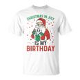 Christmas In July Is My Birthday Santa Summer Holiday T-Shirt