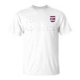 Costa Rica Soccer Fan Jersey Costa Rica Flag Football Lovers Unisex T-Shirt