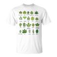 Different Types Of Tree Leaves Common Leaves Nature Lovers Unisex T-Shirt