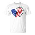 Faith Family Freedom Usa Flag July 4Th American Women Girls Unisex T-Shirt