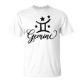 Gemini Born In May June Birthday Funny Gift Gemini Zodiac Unisex T-Shirt