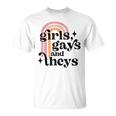 Girls Gays And Theys - Lesbian Pride - Lgbtq Pride Unisex T-Shirt