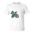 Kids 8Th Birthday Dabbing Motocross Bike Boy 8 Years Old Unisex T-Shirt