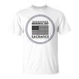 Memorial Day Honor Our Heroes Sacrifice American Flag Bold Unisex T-Shirt