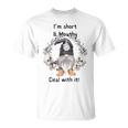Im Short And Mouth Deal With It Gomes Ghost Halloween Unisex T-Shirt