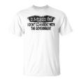 Old-School Dad I Dont Co-Parent With The Government Vintage Funny Gifts For Dad Unisex T-Shirt