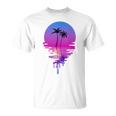 Palm Trees Beach Sunset Beach Lovers Summer Vacation Unisex T-Shirt