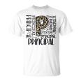 Principal Typography Principal First Day Of Back To School Unisex T-Shirt