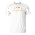 Retro Mountain Yellowstone National Park Hiking Souvenir T-Shirt