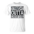 Straight Outta Elementary School Boys Girl Graduation 2023 Unisex T-Shirt