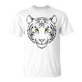 Tiger Orange Tiger Print Face Tiger Head T-Shirt