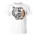 Tigers Swash School Spirit Orange Black Football Sports Fan T-Shirt
