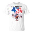Uncle Sam Football Ball Fireworks Indepedence Day July 4Th Unisex T-Shirt