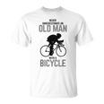 Never Underestimate An Old Man With A Bicycle Hobby T-Shirt
