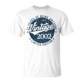 Vintage 2002 Limited Edition 21 Year Old Gifts 21St Birthday Unisex T-Shirt