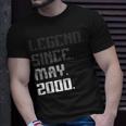 21St Birthday Gifts 21 Years Old Legend Since May 2000 Unisex T-Shirt Gifts for Him
