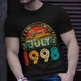 23 Years Old Decoration Born In July 1998 23Rd Birthday Unisex T-Shirt Gifts for Him