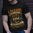 28Th Birthday Gift 28 Years Old Legends Born In June 1994 Unisex T-Shirt Gifts for Him