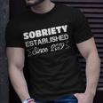 3 Years Sober Sobriety Celebration Appreciation 2019 Sober Unisex T-Shirt Gifts for Him