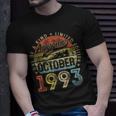 30 Years Old Made In 1993 Vintage October 1993 30Th Birthday T-Shirt Gifts for Him