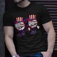 4Th July Funny Baseball Griddy Dance Usa Patriotic Man Unisex T-Shirt Gifts for Him
