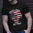 4Th Of July Best Dad By Par Disc Golf Men Fathers Day Unisex T-Shirt Gifts for Him