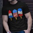 4Th Of July Ice Pops Red White Blue American Flag Patriotic Unisex T-Shirt Gifts for Him