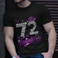 72 & Fabulous 72 Year Old 72Th Birthday Diamond Crown Pink Unisex T-Shirt Gifts for Him